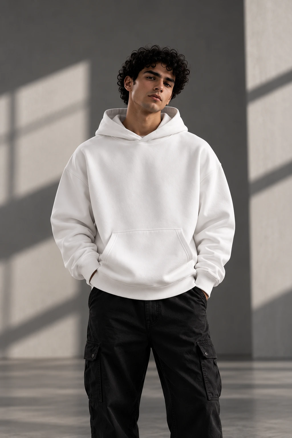 White Oversized Hoodie