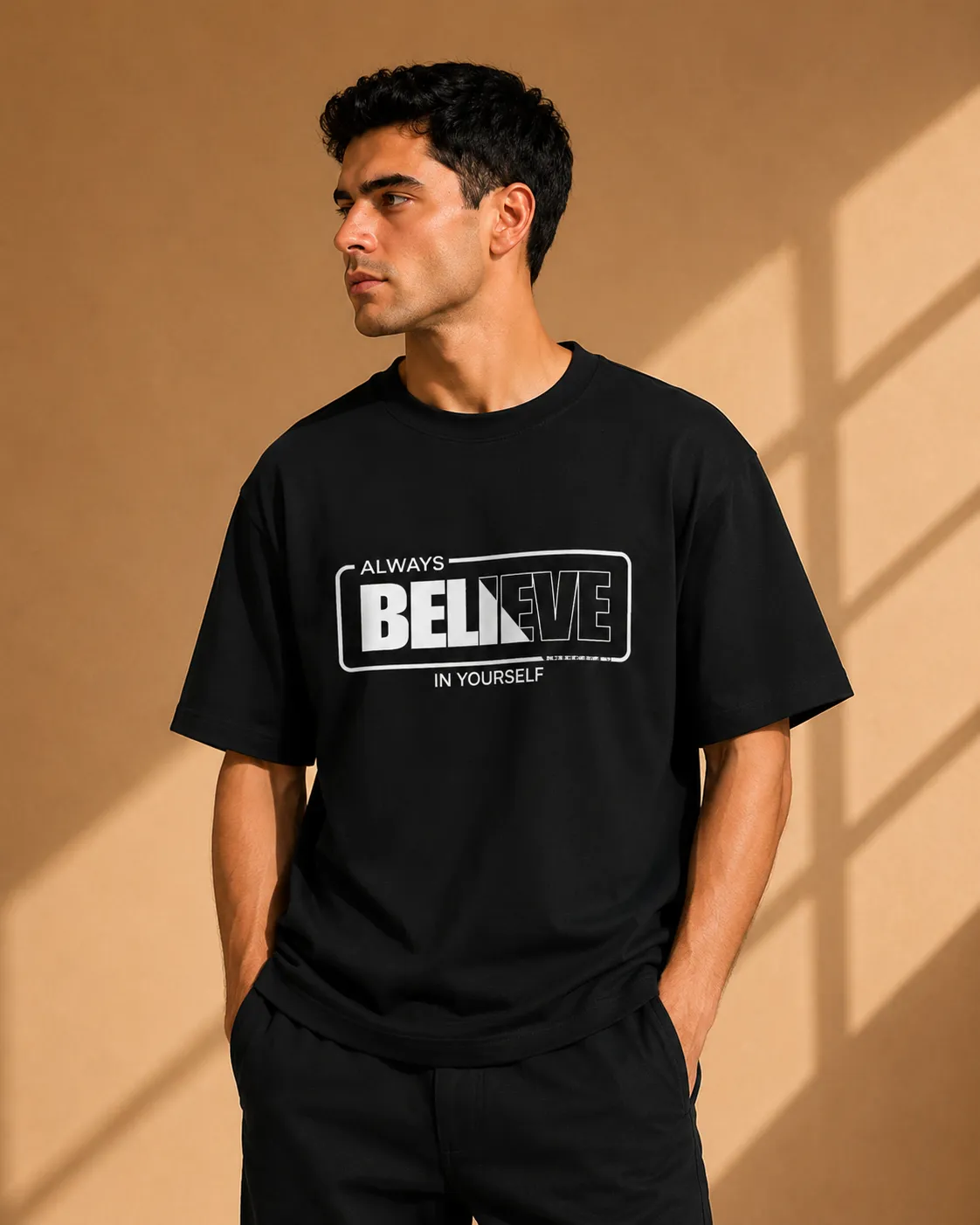 Black Printed T-Shirt