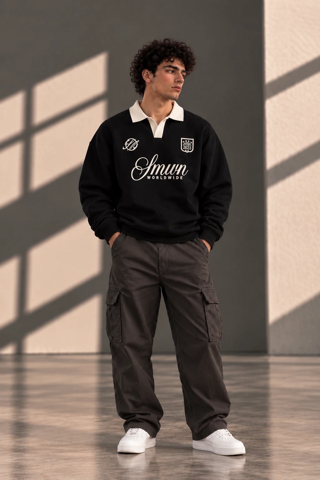 Black Polo Sweatshirt