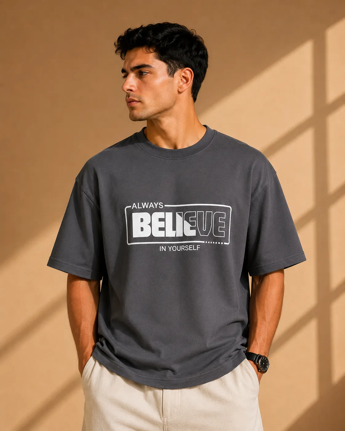 Gray Printed T-Shirt