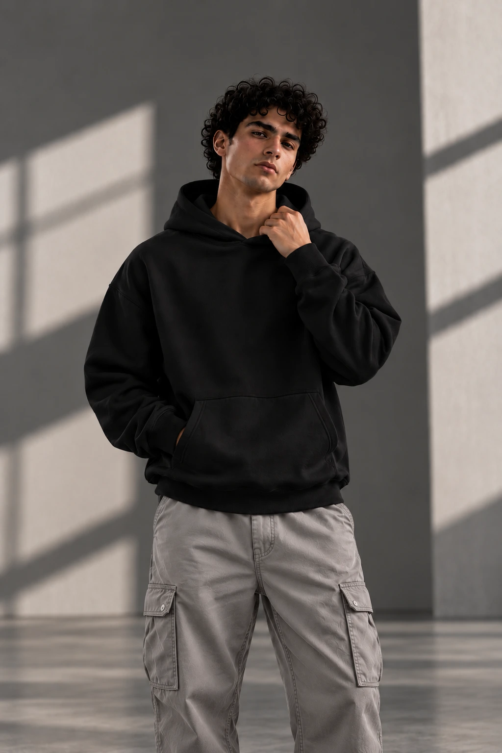 Black Oversized Hoodie