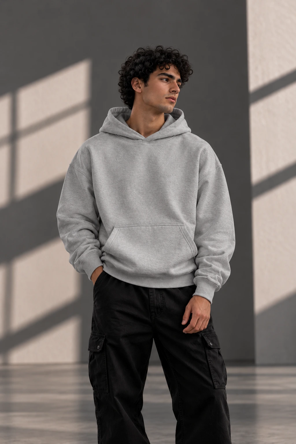 Grey Oversized Hoodie