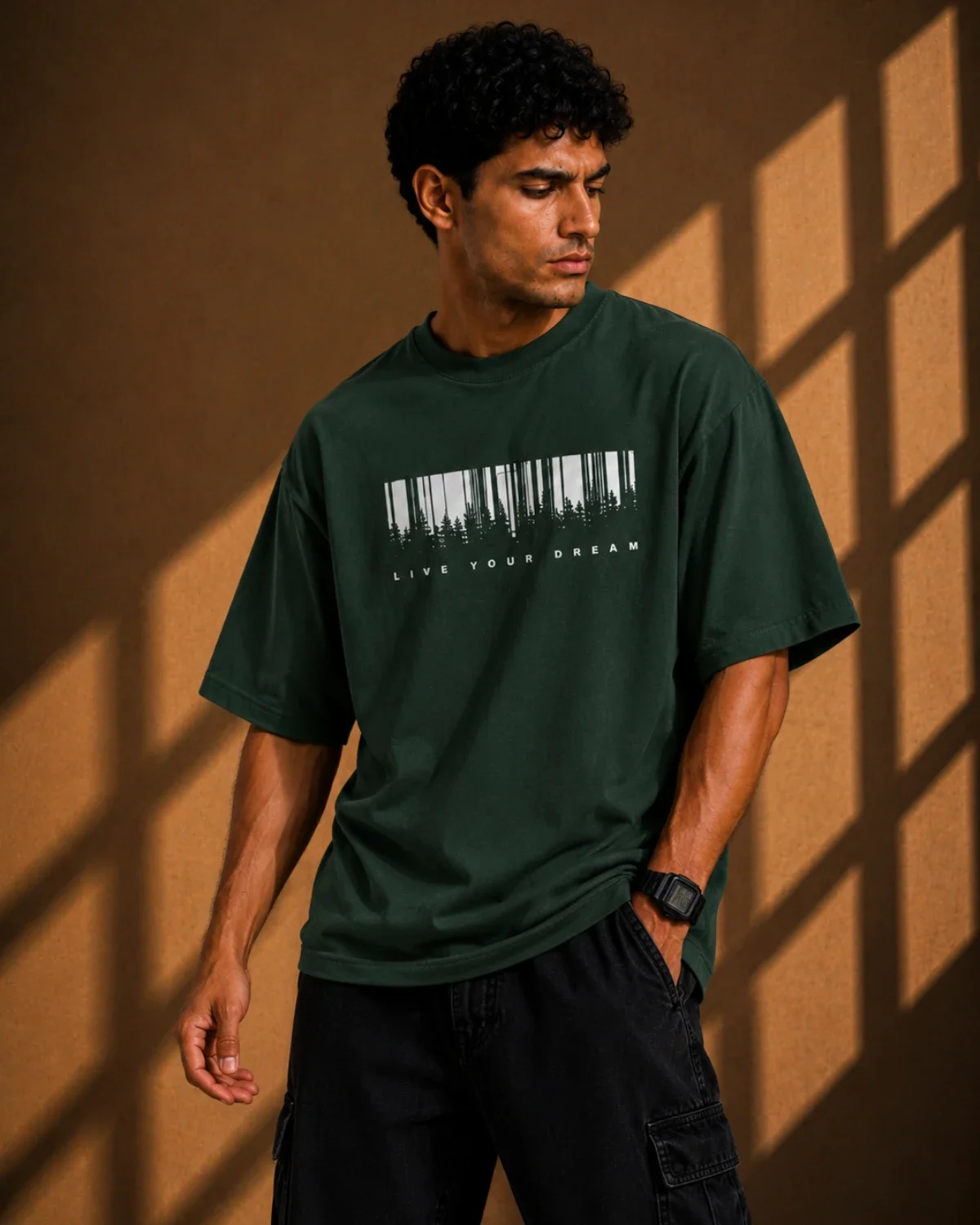 Live Your Dream Oversized T-Shirt – Green