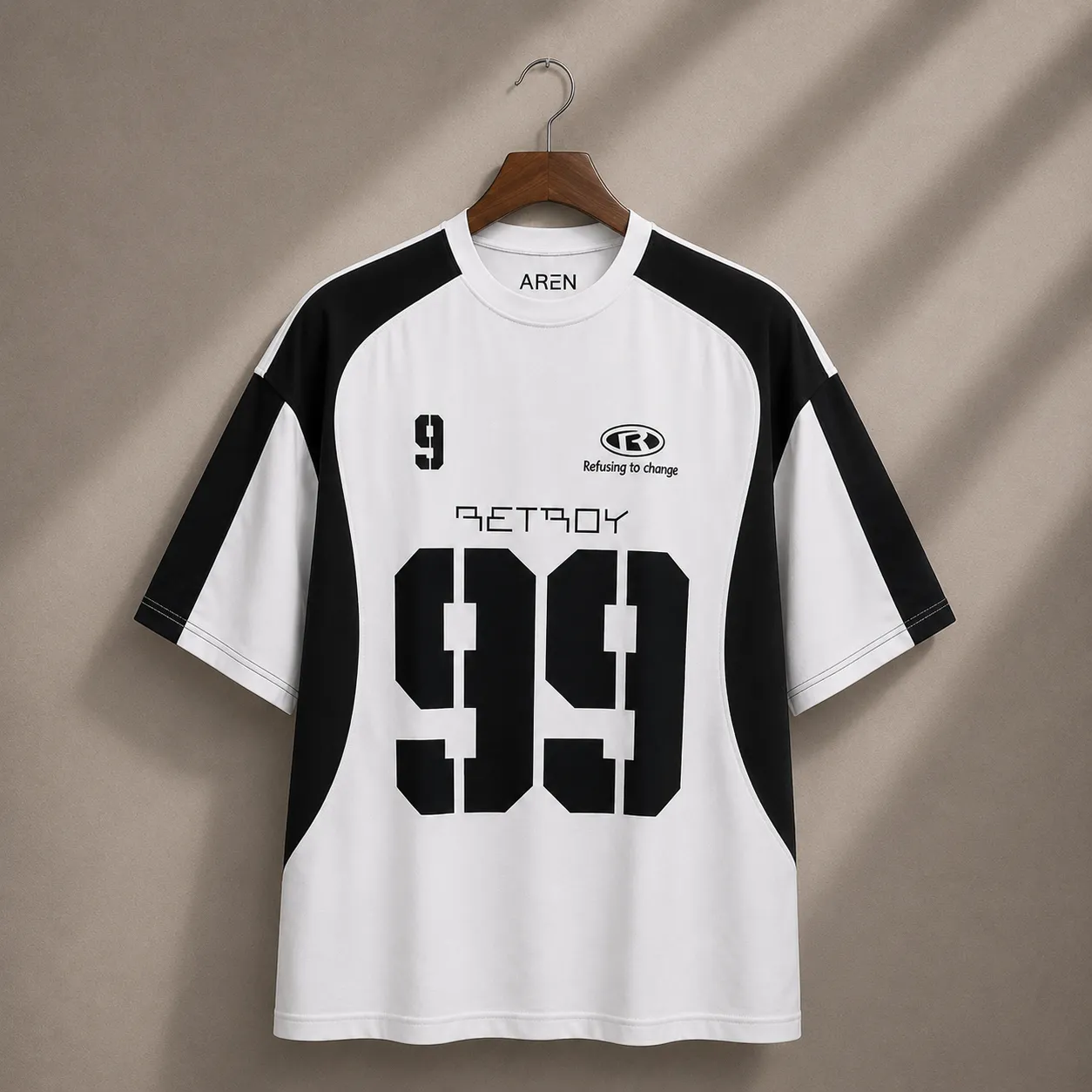White Retro 99 T- Shirt