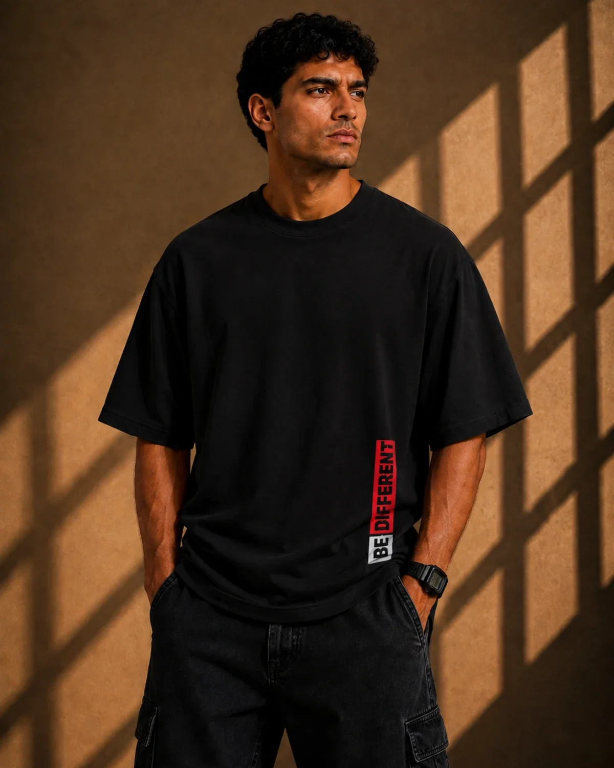 Be Different Oversized T-Shirt – Black