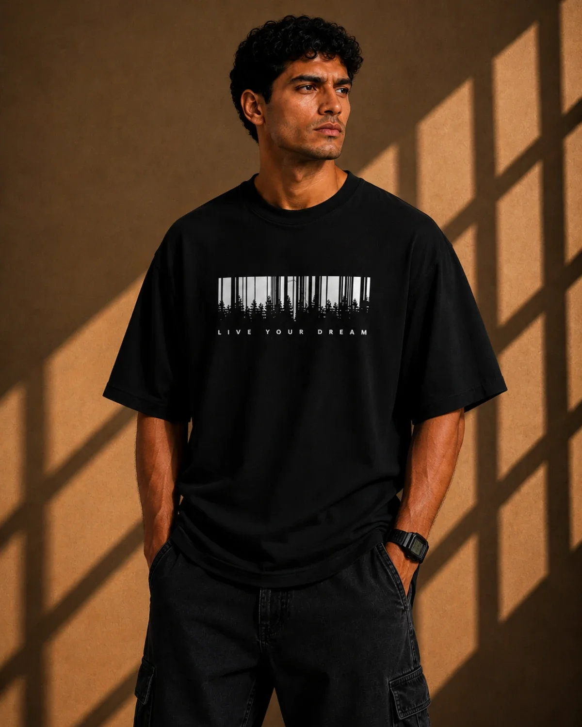 Live Your Dream Oversized T-Shirt – Black