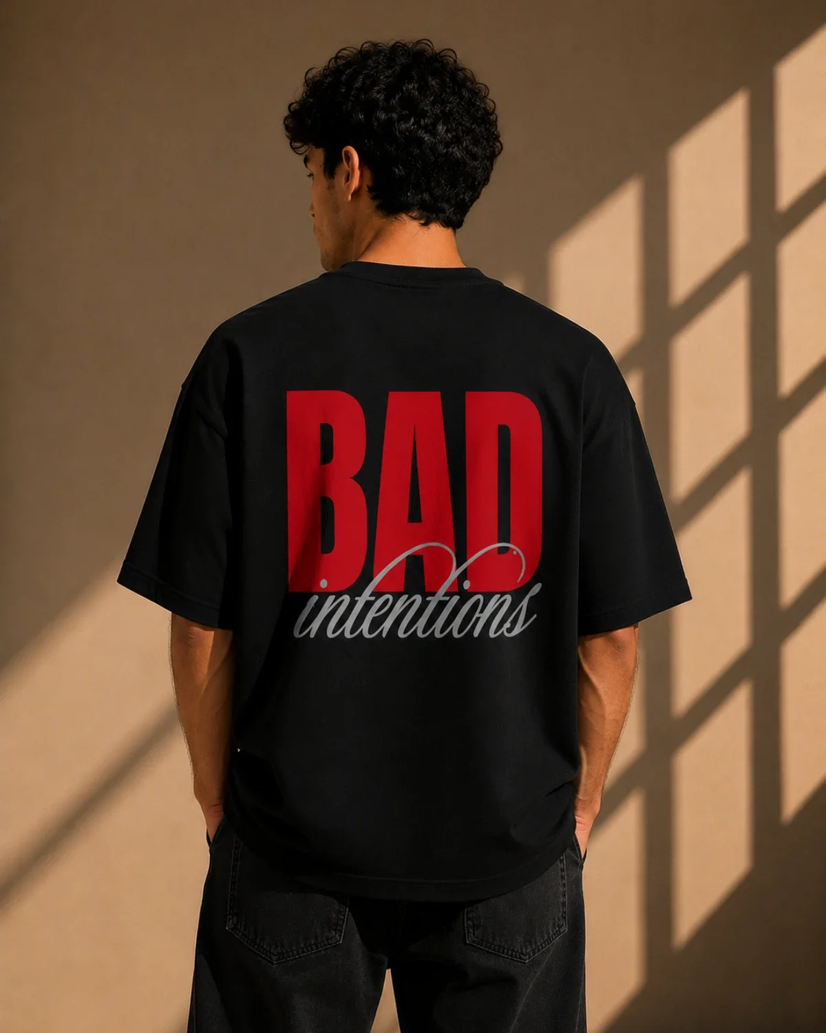 Bad Intentions Oversized T-Shirt – Black