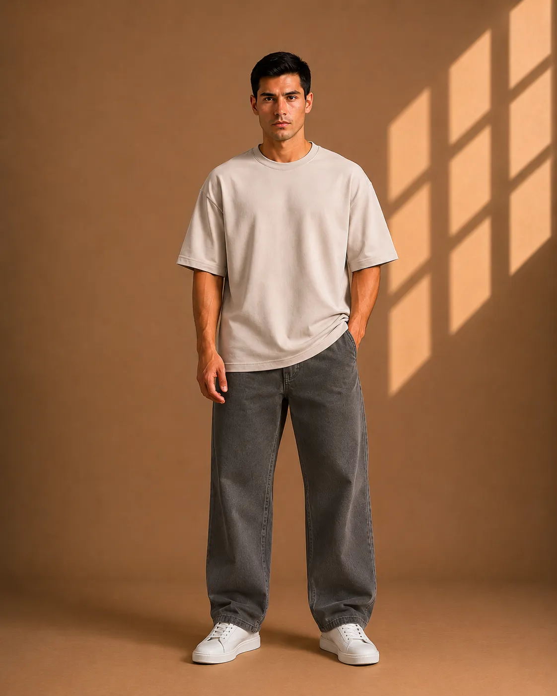 Beige Oversize T-Shirt
