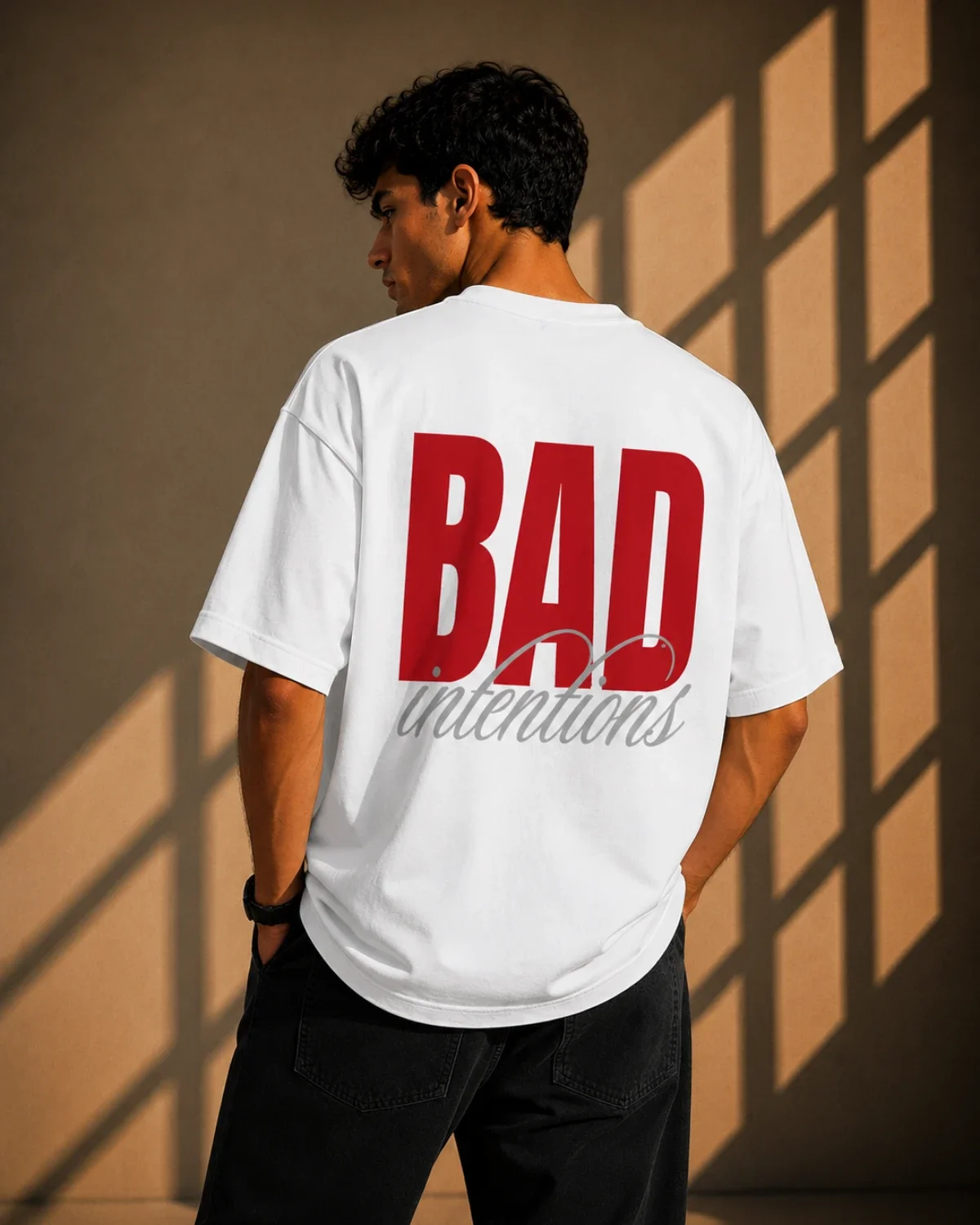 Bad Intentions Oversized T-Shirt – White