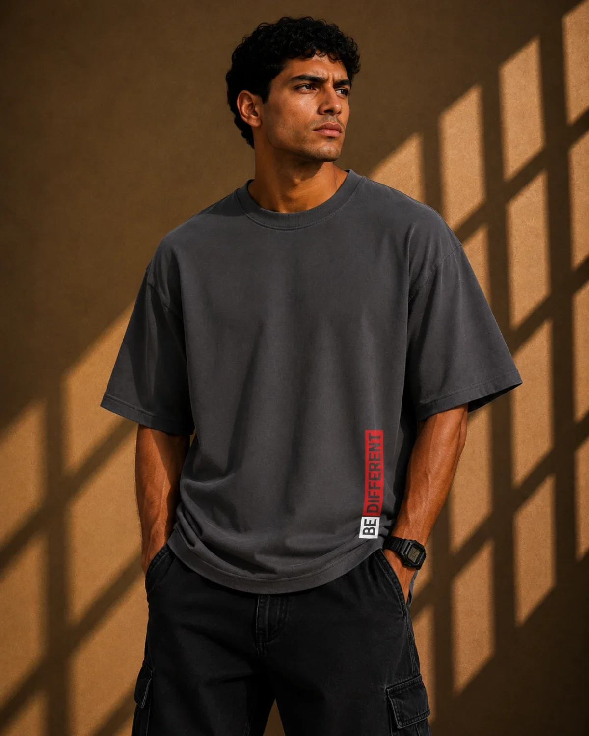 Be Different Oversized T-Shirt – Grey