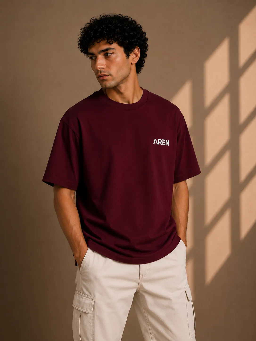 Burgundy Aren T-Shirt