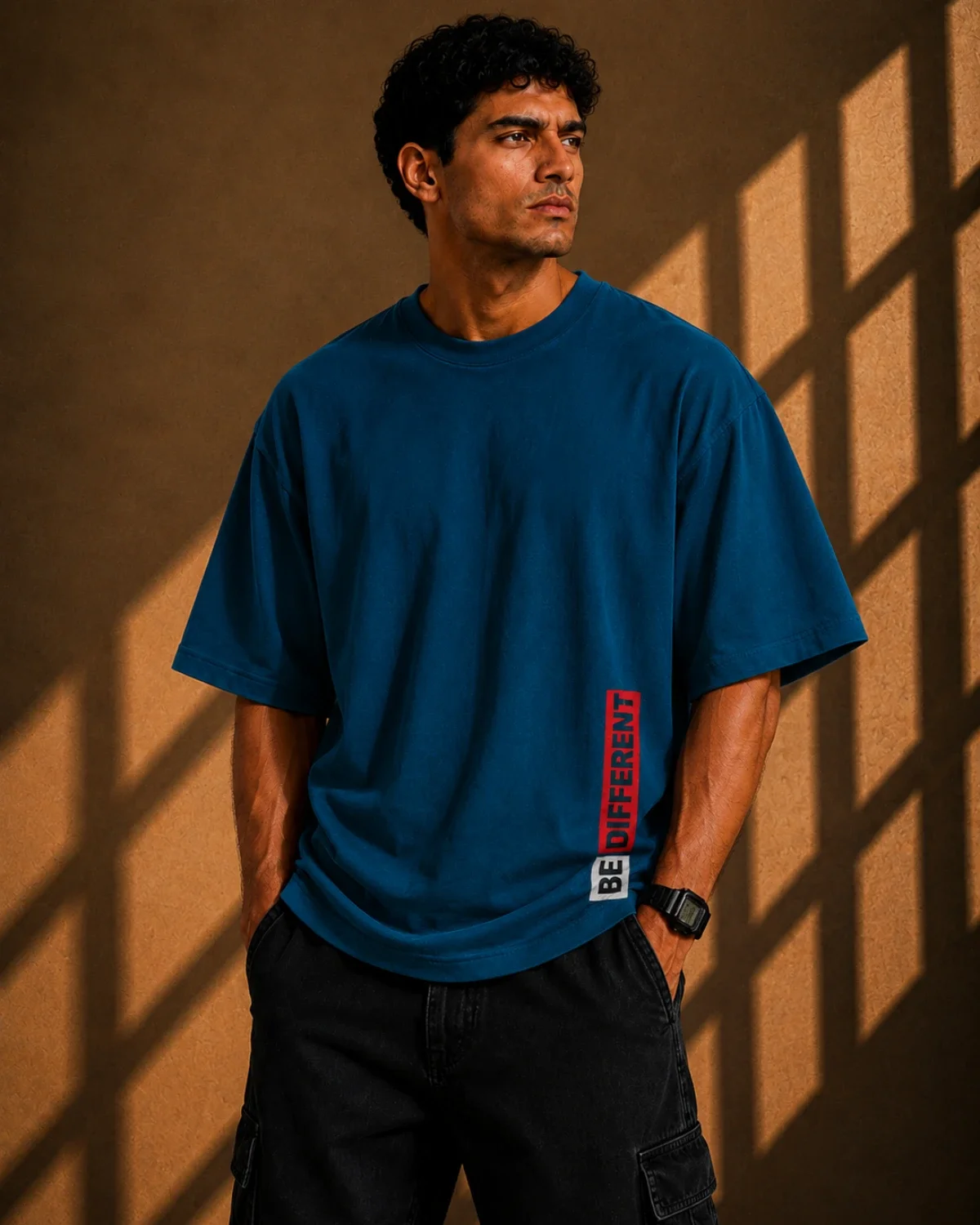 Be Different Oversized T-Shirt – Royal Blue