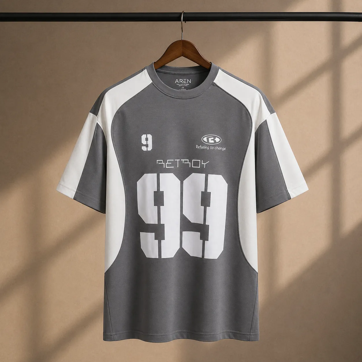 Gray Retro 99 T- Shirt