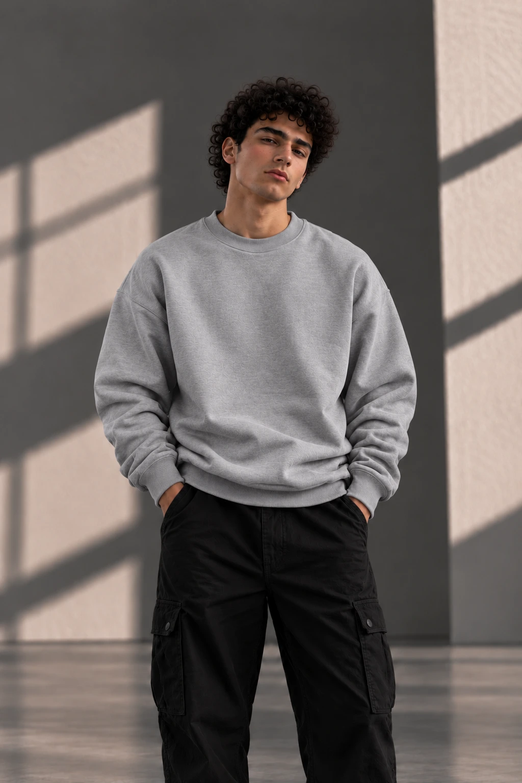 Light Grey Crewneck Sweatshirt
